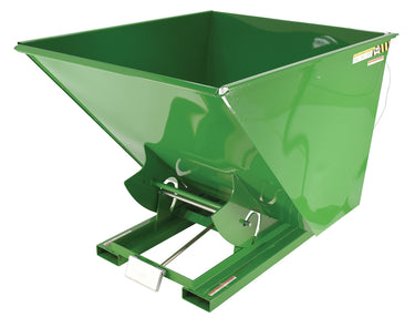 2 CuYd 70 Degree Medium Duty Self Dumping Hopper w/ Bumper Release - Green